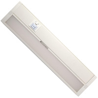 14 in. - Color Selectable LED Under Cabinet Light Fixture - 9 Watt - Kelvin 3000-4000-5000 - 650 Lumens - White - 90 CRI - 120 Volt - Nuvo 63-502
