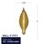 25 Watt - Spun Thread Satin Amber - Bent Tip - Incandescent Chandelier Bulb Thumbnail