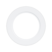 800 Lumens - 10 Watt - 5 in. Color Selectable LED Surface Mount Downlight Fixture - Hardwire - Kelvin 2700-3000-3500-4000-5000 - 65 Watt Incandescent Equal - Round - White - 90 CRI - 120 Volt - Green Creative 38400