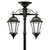 Solar Victorian Lamp Post with Double Lamp Head Thumbnail