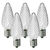 25 Pack - C9 - LED - Cool White - Faceted Finish Thumbnail