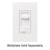 LED Dimmer - Rocker and Slide Switch - White Thumbnail
