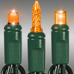 Amber-Orange - LED - Mini Lights - Christmas Strings - Category Image