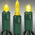 Yellow - LED - Mini Lights - Christmas Strings - Category Image