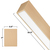 3 ft. Wattage and Color Selectable Architectural LED Linear Fixture - Up/Down Light - 4087 Total Lumens - Wood Finish Thumbnail