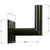 Angled Wall Mount Tenon Bracket Dark Bronze Thumbnail