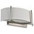 7 in. x 16 in. Wall Sconce Fixture - White Fabric Shade - Nickel Finish Thumbnail