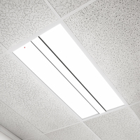 5800 Lumen Max - 50 Watt Max - 2 x 4 LED Troffer Fixture with Emergency Backup - Three Flat Light Panels - Wattage and Color Selectable - Watts 30-40-50 - Kelvin 3500-4000-5000 - 120-277 Volt - PLT PremiumSpec PLT-90346
