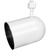 Track Light Fixture - Round Back Cylinder - White - Black Baffle Thumbnail