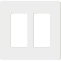 White 2gang Decora Wallplate