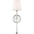 19 in. x 5.5 in. Wall Sconce Fixture - White Shade - Nickel Finish Thumbnail