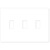 Toggle Wall Plate - White - 3 Gang Thumbnail