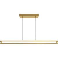 AFX Cass - 4 ft. Linear LED Pendant Fixture - Gold Finish - 2950 Lumens - 38 Watt - 3000 Kelvin - 9 ft. Adjustable Cord - 90 CRI - 120 Volt - AFX Lighting CSSP0448L30D1GD