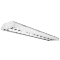 LED Ready High Bay Fixture - Operates 4 Single-Ended Direct Wire T5 LED Lamps (Sold Separately) - Non-Shunted Sockets - Chain Mount (Sold Separately) - White Finish - MaxLite 14099836