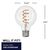 3.15 in. Dia. - LED G25 Spiral Globe Filament Bulb - 4 Watt - 40 Watt Equal - Color Matched for Candle Glow Thumbnail