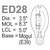 175 Watt - ED28 - 4000 Kelvin - Pulse Start Thumbnail