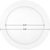 1550 Lumens - 18 Watt - 4000 Kelvin - 8 in. Ultra Thin LED Downlight Fixture Thumbnail