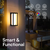 12 in. Smart LED Outdoor Wall Sconce Fixture - 1250 Lumen Max - 18 Watt Thumbnail