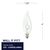 25 Watt - Clear - Bent Tip - Incandescent Chandelier Bulb Thumbnail