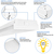 6500 Lumens - 50 Watt - 4000 Kelvin - 4 ft. x 7 in. LED Wraparound Fixture Thumbnail
