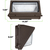 10,500 Lumen Max - 75 Watt Max - Wattage and Color Selectable LED Wall Pack Fixture Thumbnail
