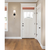 19 in. x 5.5 in. Wall Sconce Fixture - White Shade - Bronze Finish Thumbnail