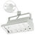 Nora NTF-3218S - Compact Fluorescent Track Fixture - Silver Thumbnail