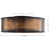 17 in. Flush Mount Ceiling Light Fixture - Weathered Brass Shade - Brass Finish Thumbnail