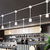 6 in. x 6 in. Wattage Selectable LED Pendant Fixture - Black Baffle - White Finish Thumbnail