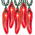 (35) Bulbs - Red Chili Pepper Lights Thumbnail