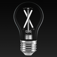 250 Lumens - 3 Watt - 2700 Kelvin - LED A15 Filament Bulb - Clear - White Filament - 25 Watt Equal - Medium Base - 90 CRI - 120 Volt - PLT-13398