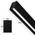 2 ft. Wattage and Color Selectable Architectural LED Linear Fixture with Regressed Lens - Up/Down Light - 2275 Total Lumens - Black Thumbnail