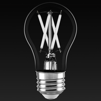 450 Lumens - 5 Watt - 2700 Kelvin - LED A15 Filament Bulb - Clear - White Filament - 40 Watt Equal - Medium Base - 90 CRI - 120 Volt - PLT-13399