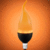 LED Flame Chandelier Bulb - 2.5 Watt - 6 Watt Equal - Candle Glow - 4.59 in. x 1.41 in. Thumbnail