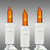 21 ft. - Incandescent Mini Light String - (100) Amber-Orange Bulbs - 2.5 in. Bulb Spacing - White Wire Thumbnail