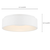 18 in. LED Flush Mount Ceiling Light Fixture - White Finish Thumbnail