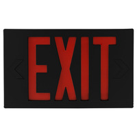 LED Exit Sign - Red Letters - Single or Double Face - 90 Min. Battery Backup - 120/277 Volt - Exitronix VEX-U-WB-BL