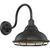 14 in. x 12 in. Outdoor Wall Sconce Fixture - Gold Baffle - Bronze Finish Thumbnail