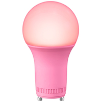 LED A19 Party Bulb - Pink - 9 Watt - 60 Watt Equal - GU24 Base - 120 Volt - PLT-13577
