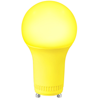 LED A19 Party Bulb - Yellow - 9 Watt - 60 Watt Equal - GU24 Base - 120 Volt - PLT-13575