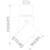 750 Lumens - 10 Watt - Color Selectable LED Track Light Fixture - Flat Back Thumbnail