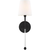 19 in. x 5.5 in. Wall Sconce Fixture - White Shade - Bronze Finish Thumbnail