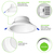 2100 Lumens - 25 Watt - 8 in. Color Selectable New Construction LED Downlight Fixture Thumbnail