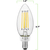 500 Lumens - 4 Watt - 3000 Kelvin - LED Chandelier Bulb - 3.7 in. x 1.4 in. Thumbnail