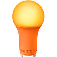 LED A19 Party Bulb - Orange - 9 Watt - 60 Watt Equal - GU24 Base - 120 Volt - PLT-13576