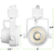 850 Lumens - 12 Watt - Color Selectable LED Track Light Fixture - Gimbal Thumbnail