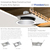 6 in. Reflector and Trim - Matte Silver Baffle with White Trim Thumbnail