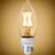450 Lumens - 4.5 Watt - LED Chandelier Filament Bulb with 3 Selectable Color Temperature - 4.6 x 1.7 in. Thumbnail