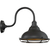 14 in. x 12 in. Outdoor Wall Sconce Fixture - Gold Baffle - Bronze Finish Thumbnail
