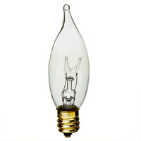25W CLEAR CAND 12V BENT TIP